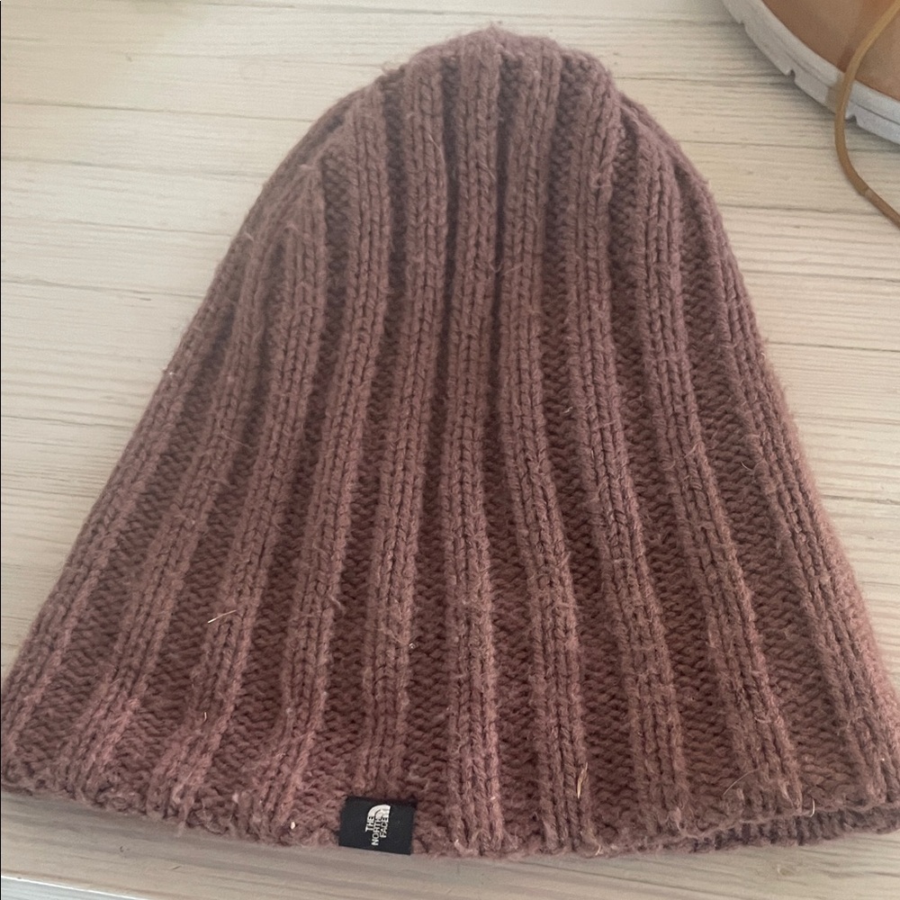 The North Face Brown Knit Beanie